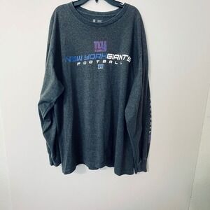 New York Giants NFL Football Long Sleeve T Shirt Men's XL Gray Team Apparel